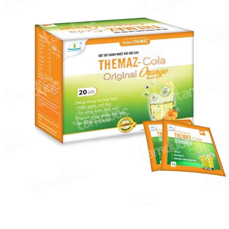 Bột sủi thanh nhiệt Themaz Cola Original Hộp 20 Gói, 30 gói