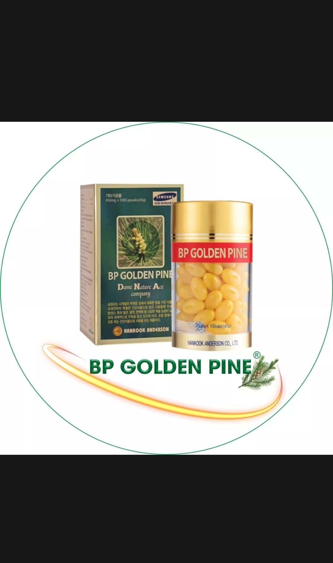 Viên uống tinh dầu thông đỏ Hàn Quốc BP GOLDEN PINE 100v
