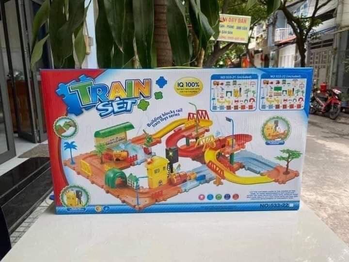 BỘ MÔ HÌNH ĐỒ CHƠI ĐƯỜNG RAY XE LỬA (hkm Enfa)