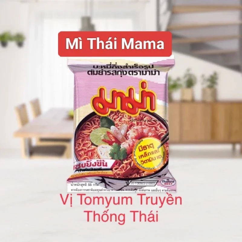 Mì thái lan MAMA VỊ tomjum ( thùng 30 gói/ 55g)