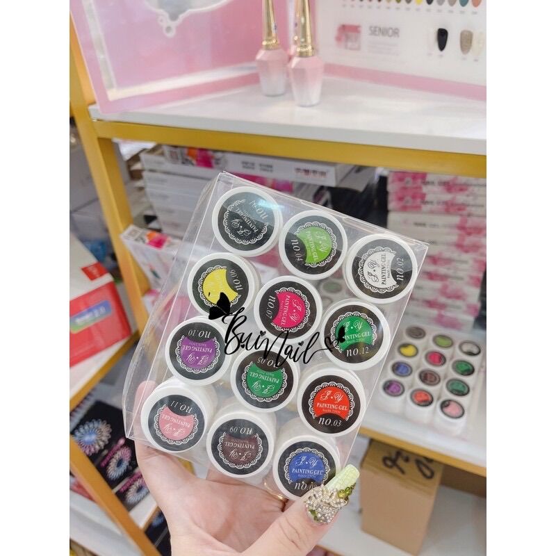 SET GEL VẼ 12 MÀU TẬP VẼ