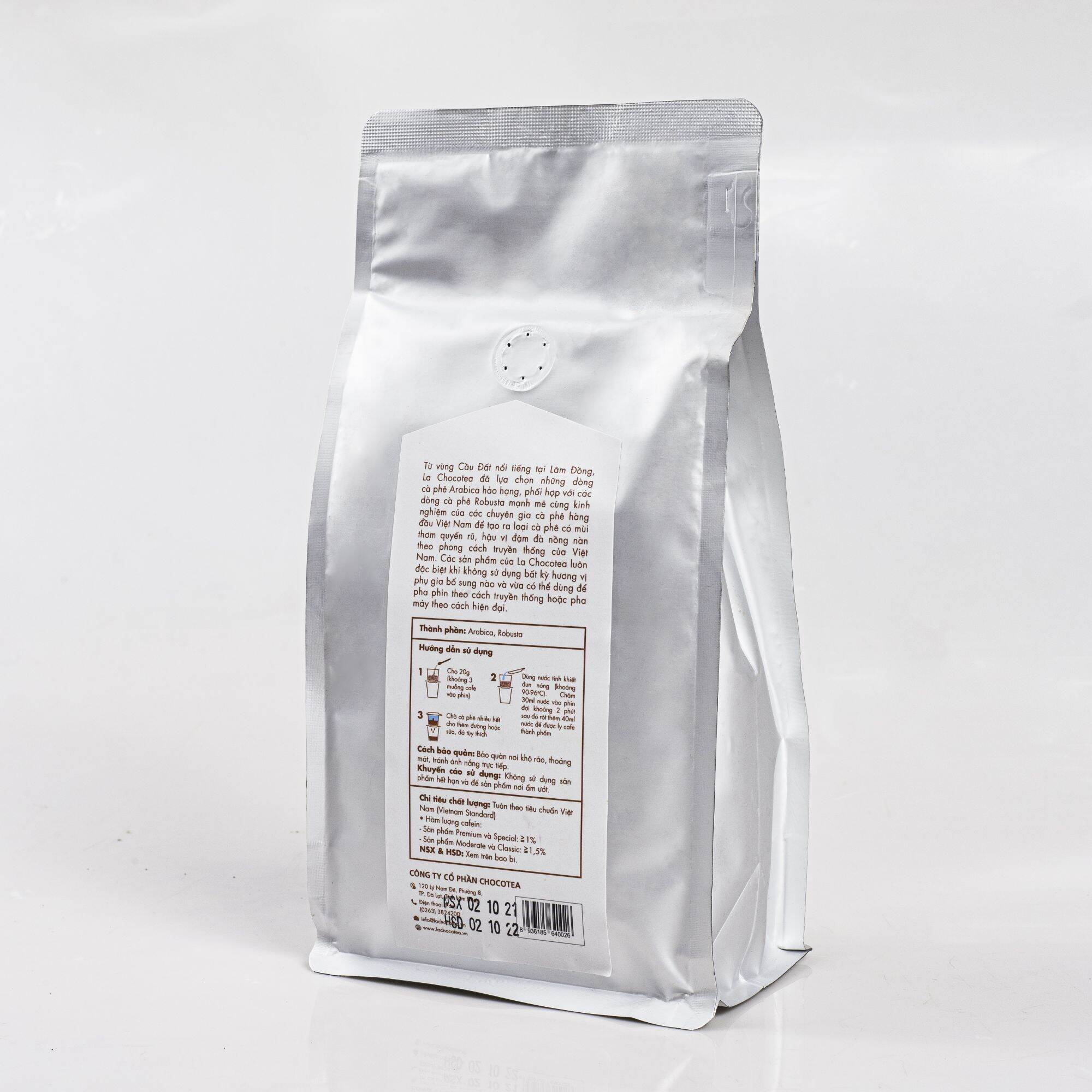 La chocotea Cà Phê (coffee) Special túi nhôm 500g