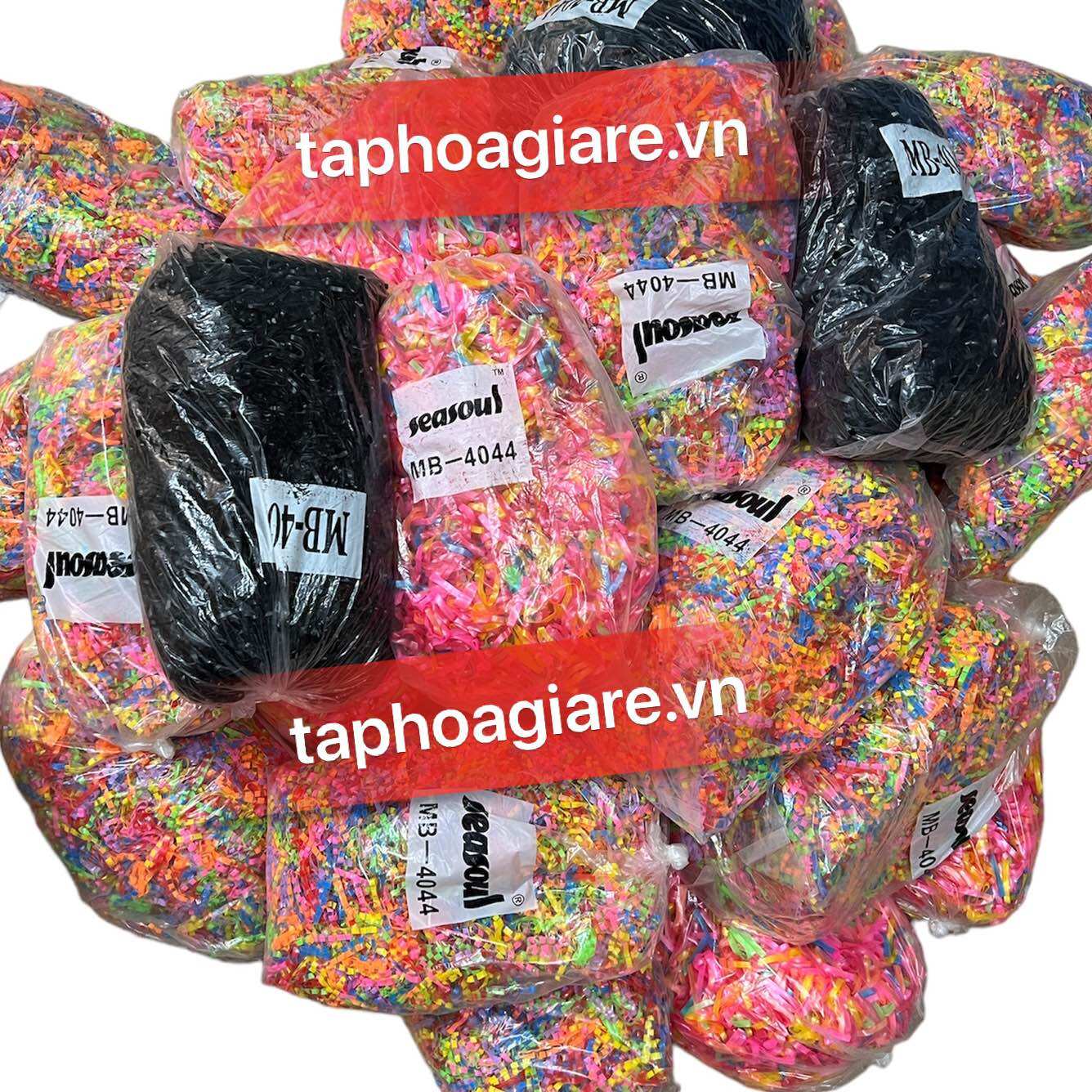 Sỉ 1 kg Chun nịt đen, nhiều màu buộc tóc siêu dai siêu bền