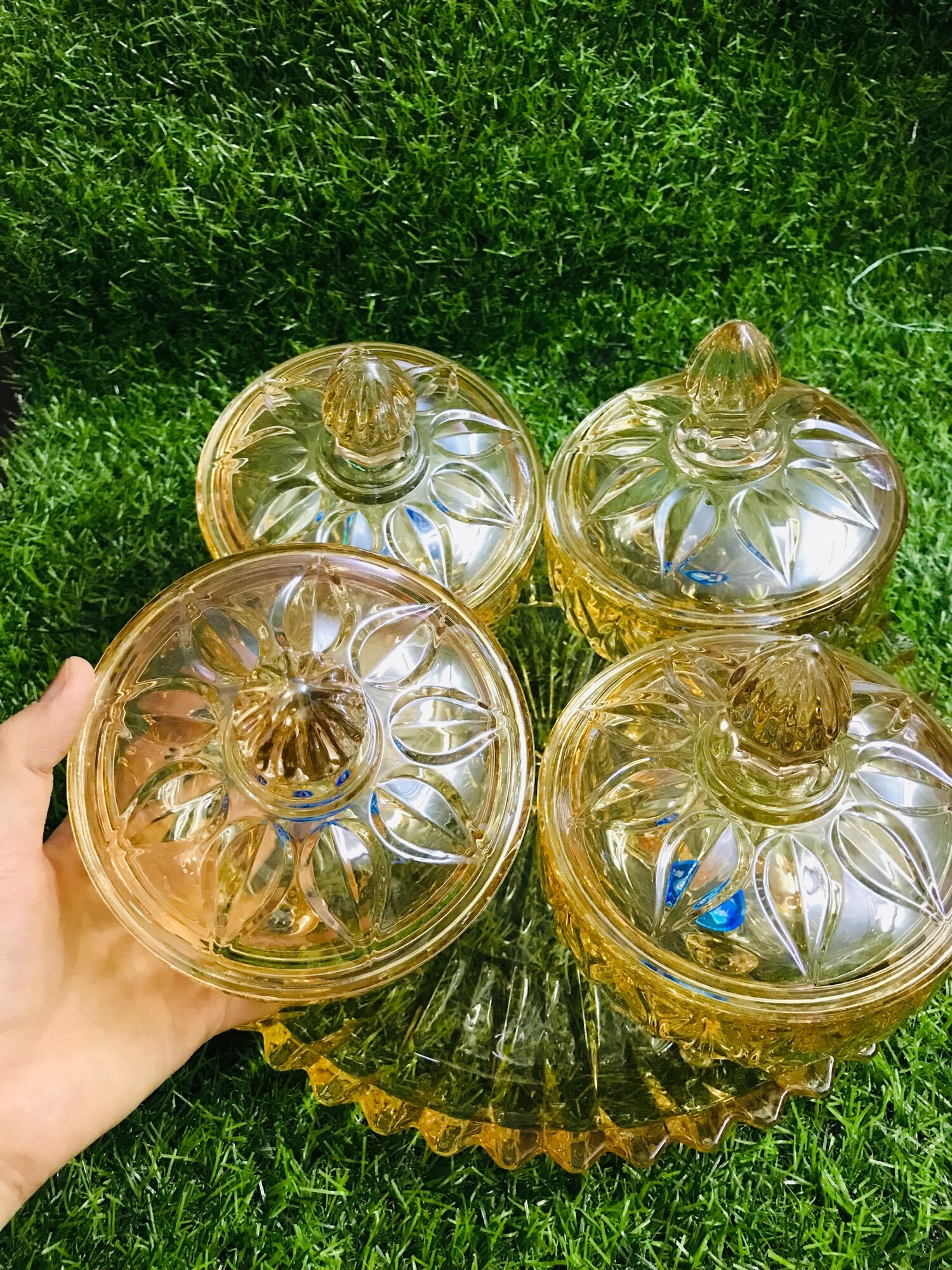 Thố mứt thuỷ tinh (1 thố) cao cấp 704AB