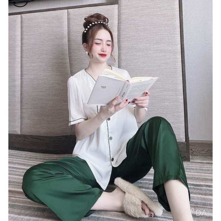 Đồ Bộ Bigsize 55-75kg Lụa Latin- Tay Ngắn Quần Dài