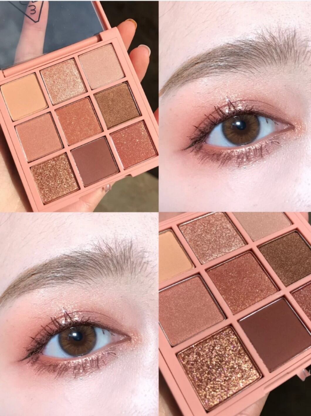 Phấn Mắt 3CE Nine Colors Palette Overtake Orange Brown Matte Deep Brown Nine Squares Eyeshadow Palet
