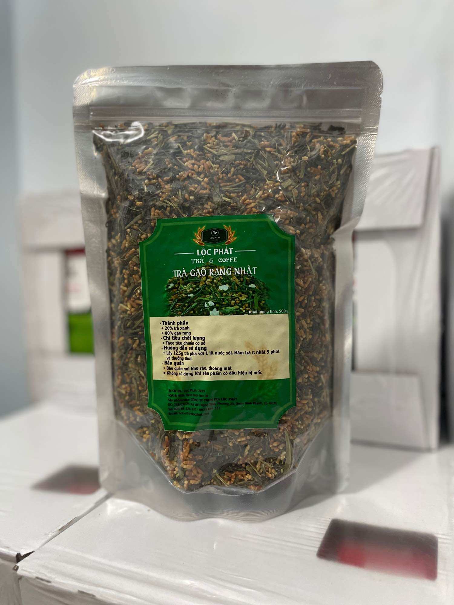 Trà gạo rang Lộc Phát