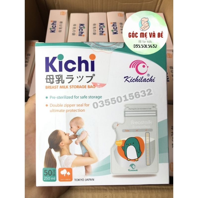 TÚI TRỮ SỮA KICHILACHI 100ML/120ML/200ML/250ML