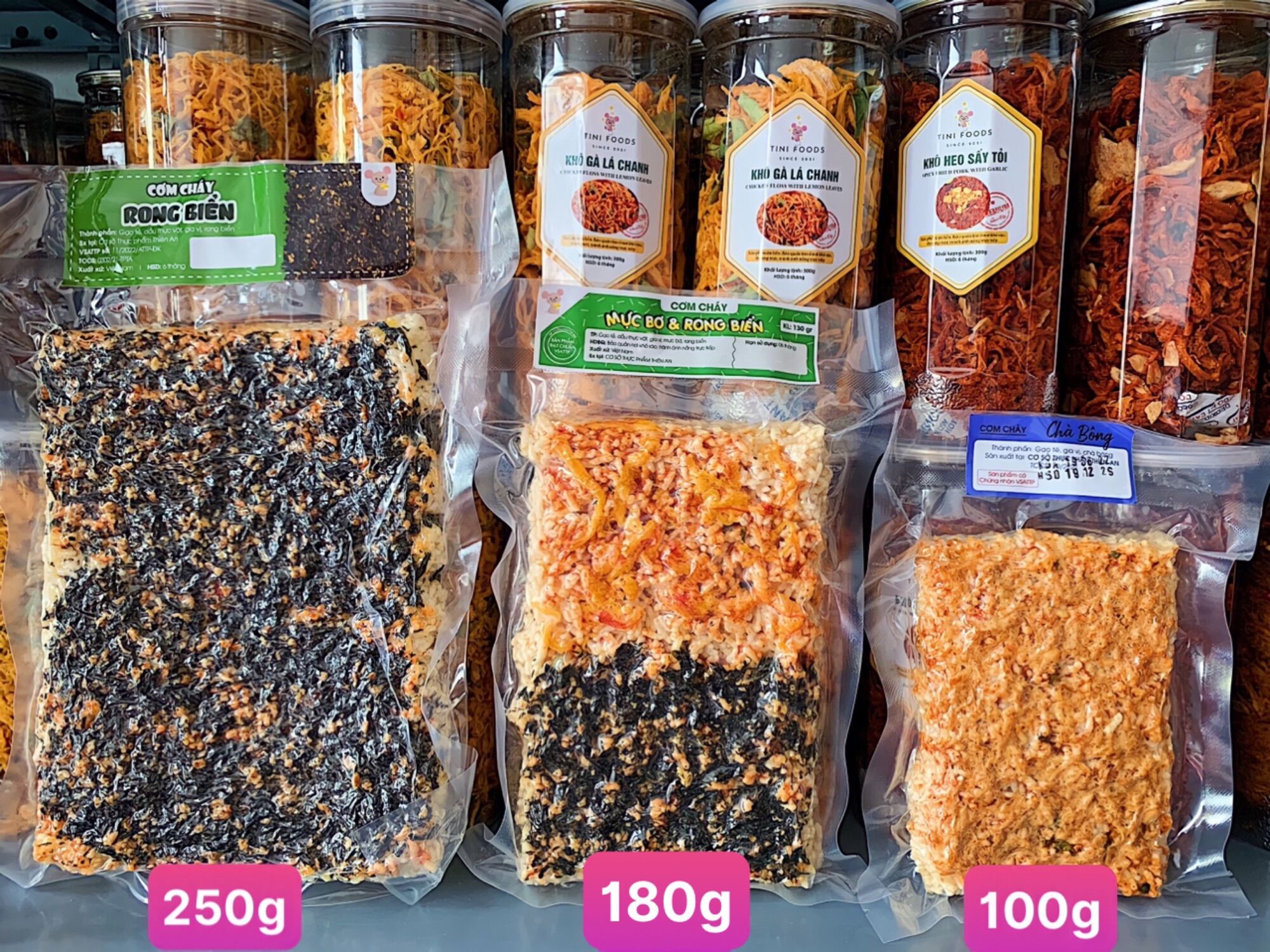 Cơm Cháy Vị Khô Gà Bơ Tỏi 100g