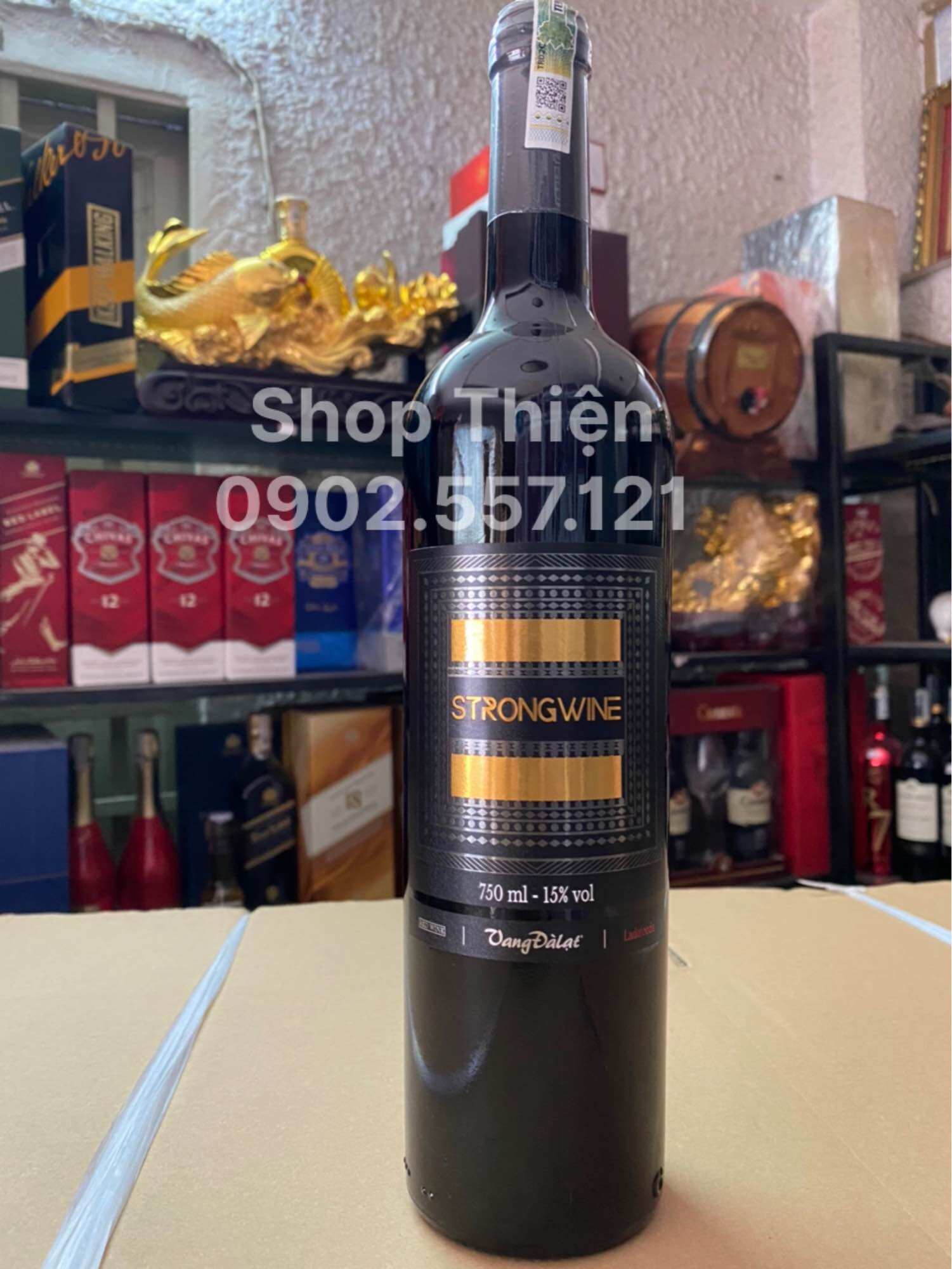 Vang Đà Lạt Đỏ STRONG 15% 750ml