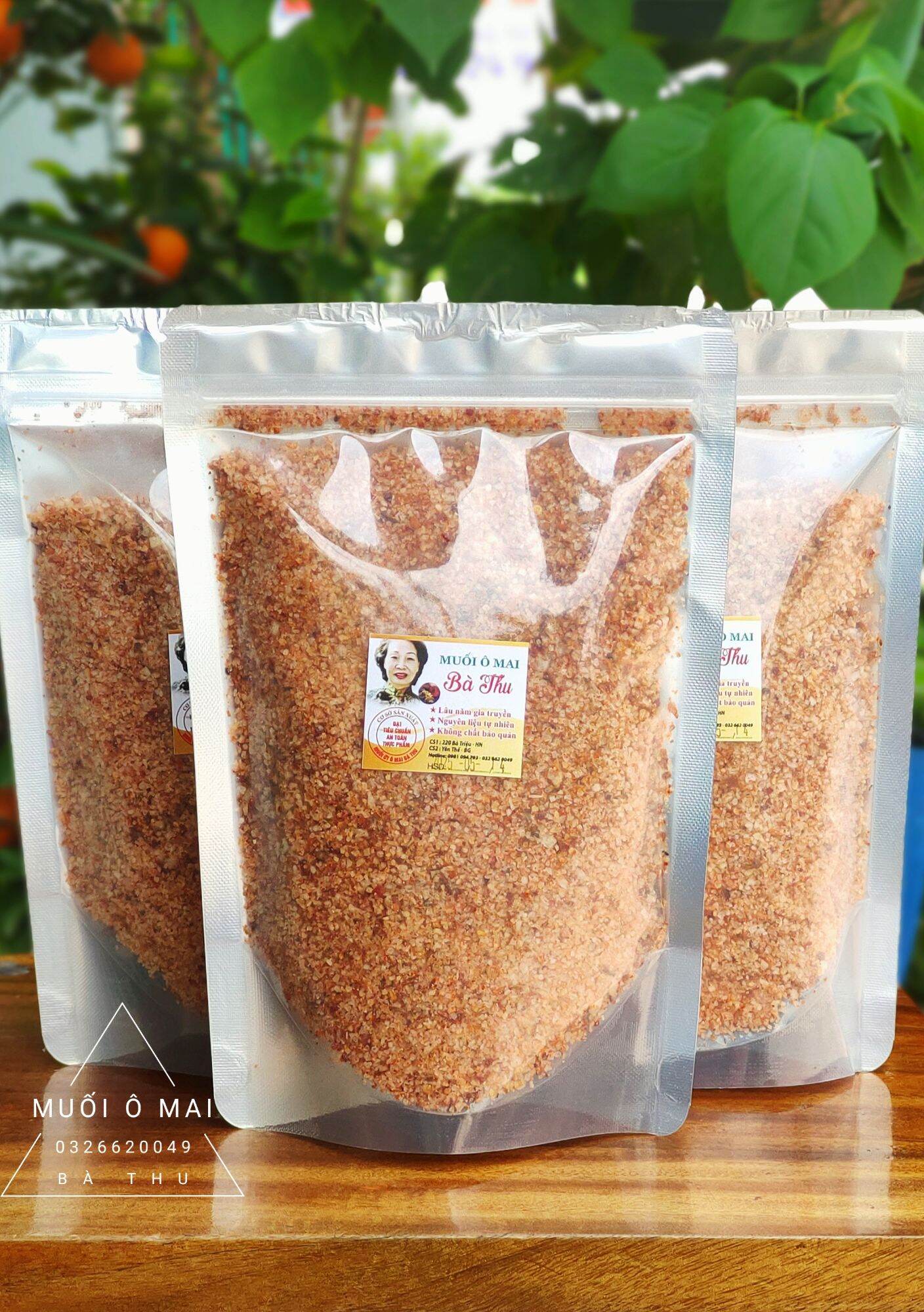Muối ô mai Bà Thu - Túi zip 500g