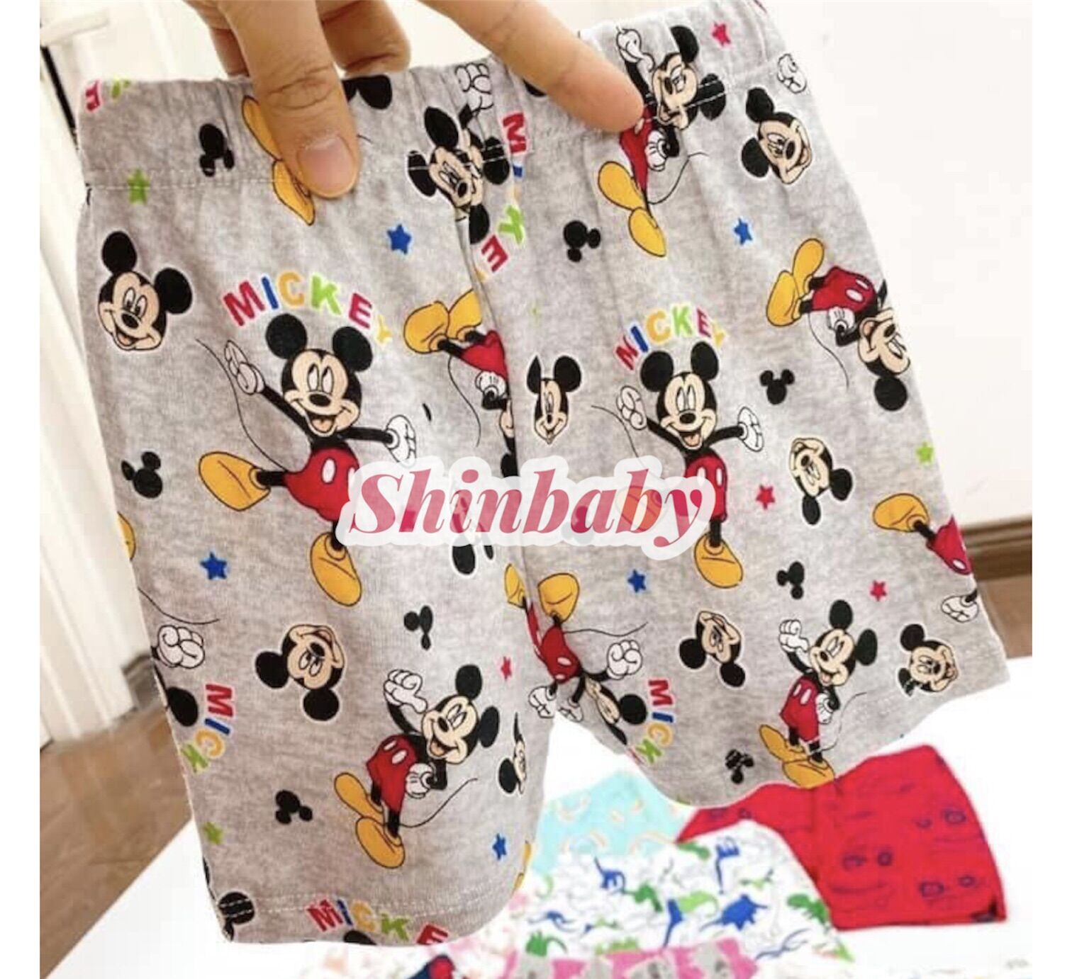 Cute cotton shorts made from synthetic fabric soft and comfortable