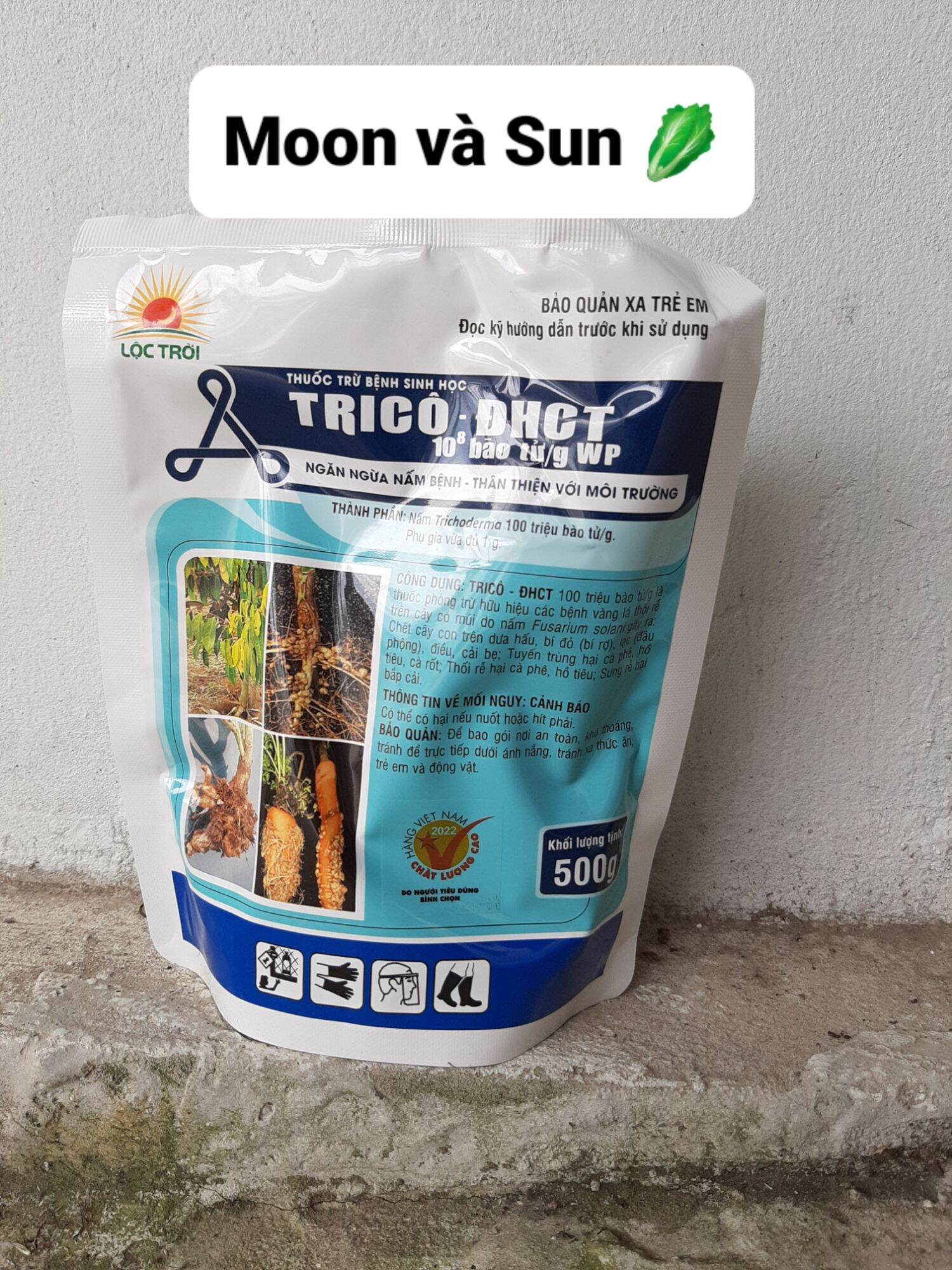 Nấm Đối Kháng Trichoderma KHÔNG LO TUYẾN TRÙNG Thuốc Trừ Bệnh Sinh Học Trico - ĐHCT gói 500g - Đại học Cần Thơ