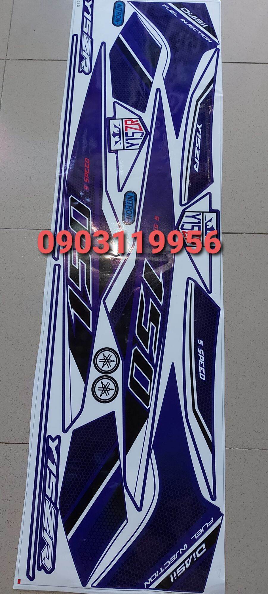 tem rời exciter 150 xanh y15zr