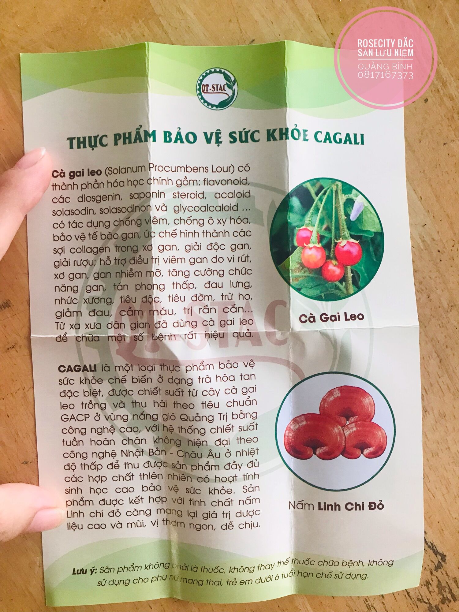 [ĐẶC SẢN] CÀ GAI LEO LINH CHI HOÀ TAN CAGALI