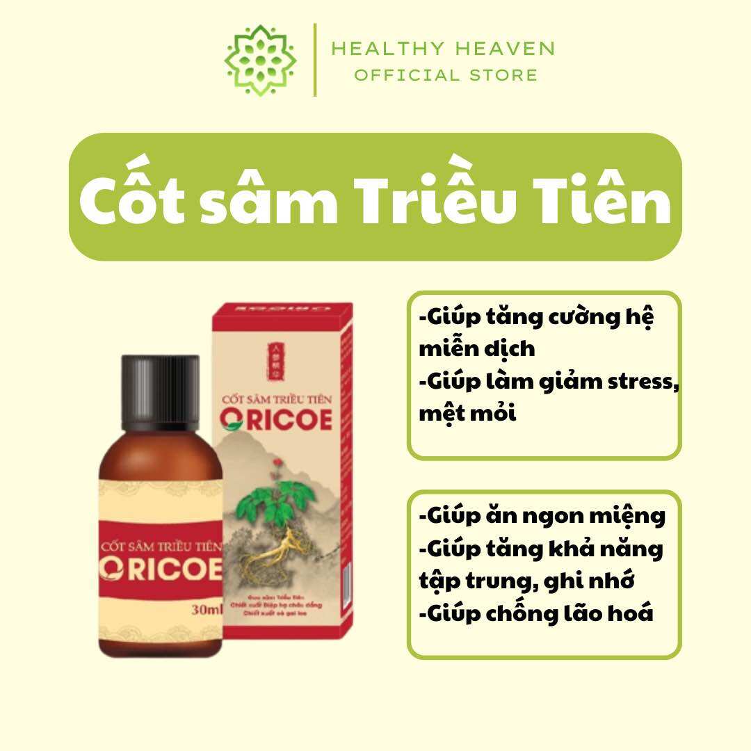 Cốt sâm triều tiên oricoe 30ml
