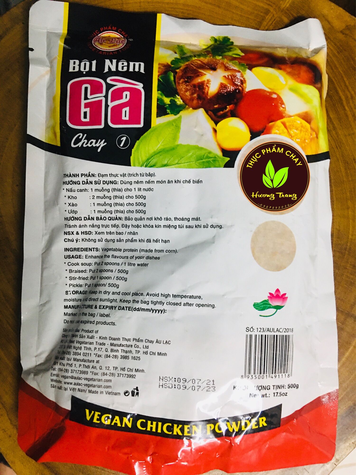 Bột Nêm Gà Chay Âu Lạc 500g