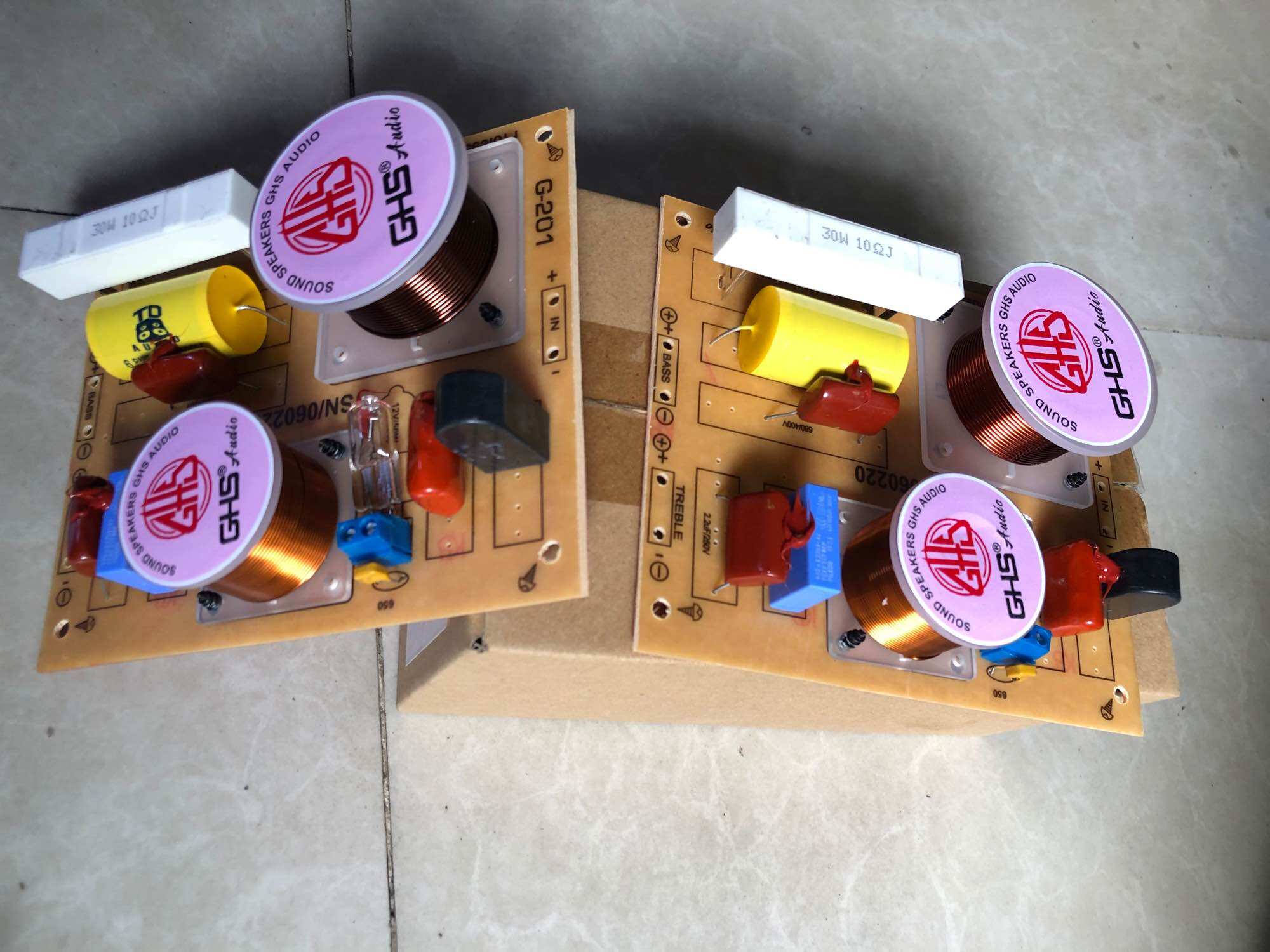 Mạch phân tần loa cao cấp GHS 2 way G201 (1 bass + 1 treble)