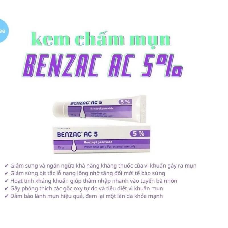 Kem Giảm Mụn Benzac AC 5%