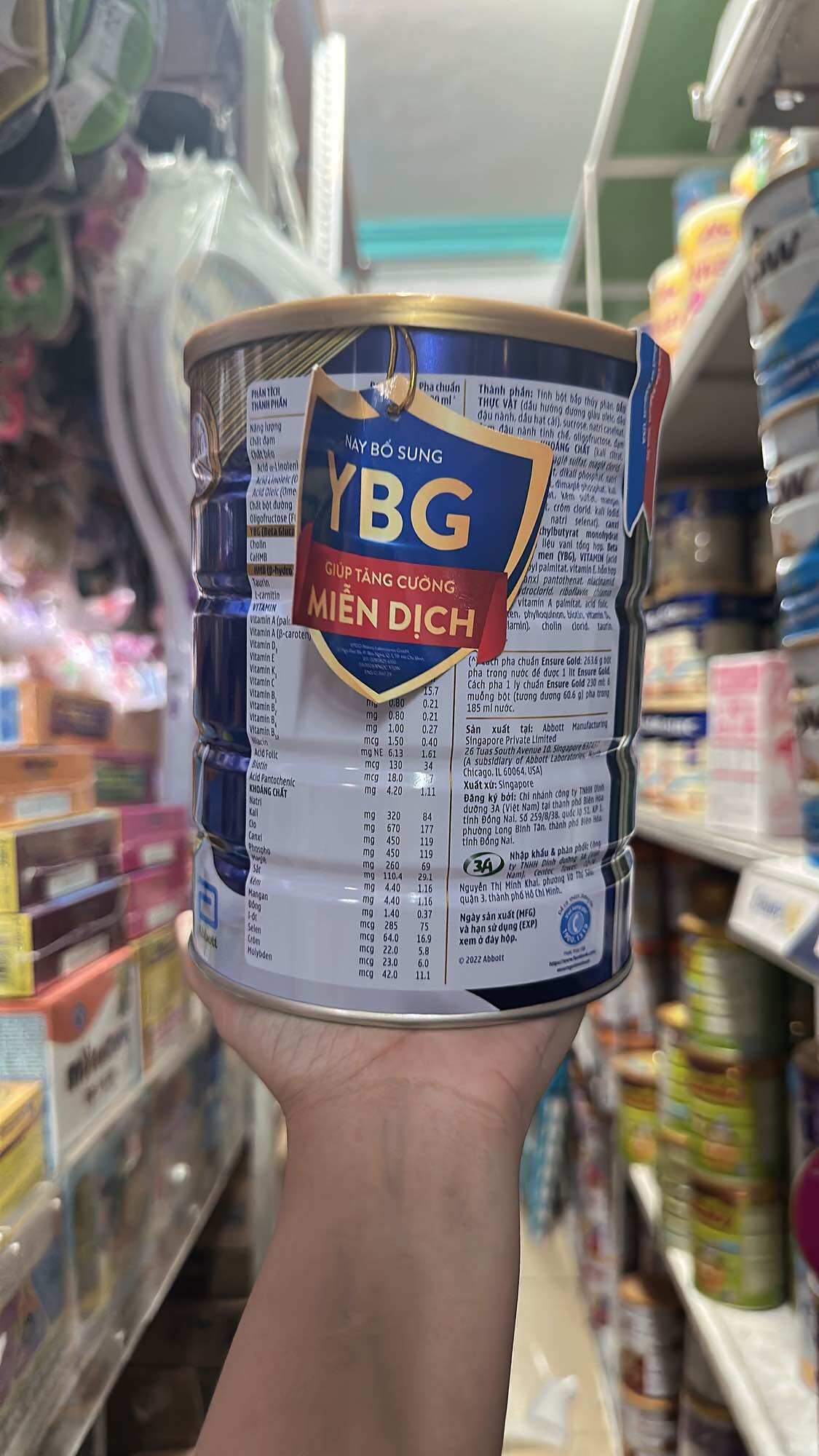 [Mẫu Mới] Sữa Bột Ensure Gold HMB Hương Vani - 800g