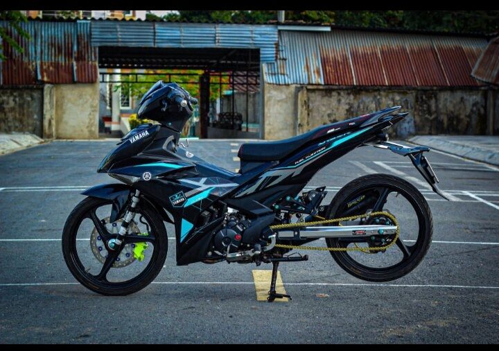 tem Exciter  150 , Y15ZR  tem phối  xanh đen
