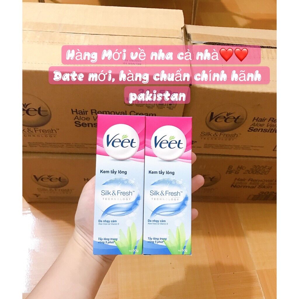 Kem tẩy lông veet dành cho da nhạy cảm 50g