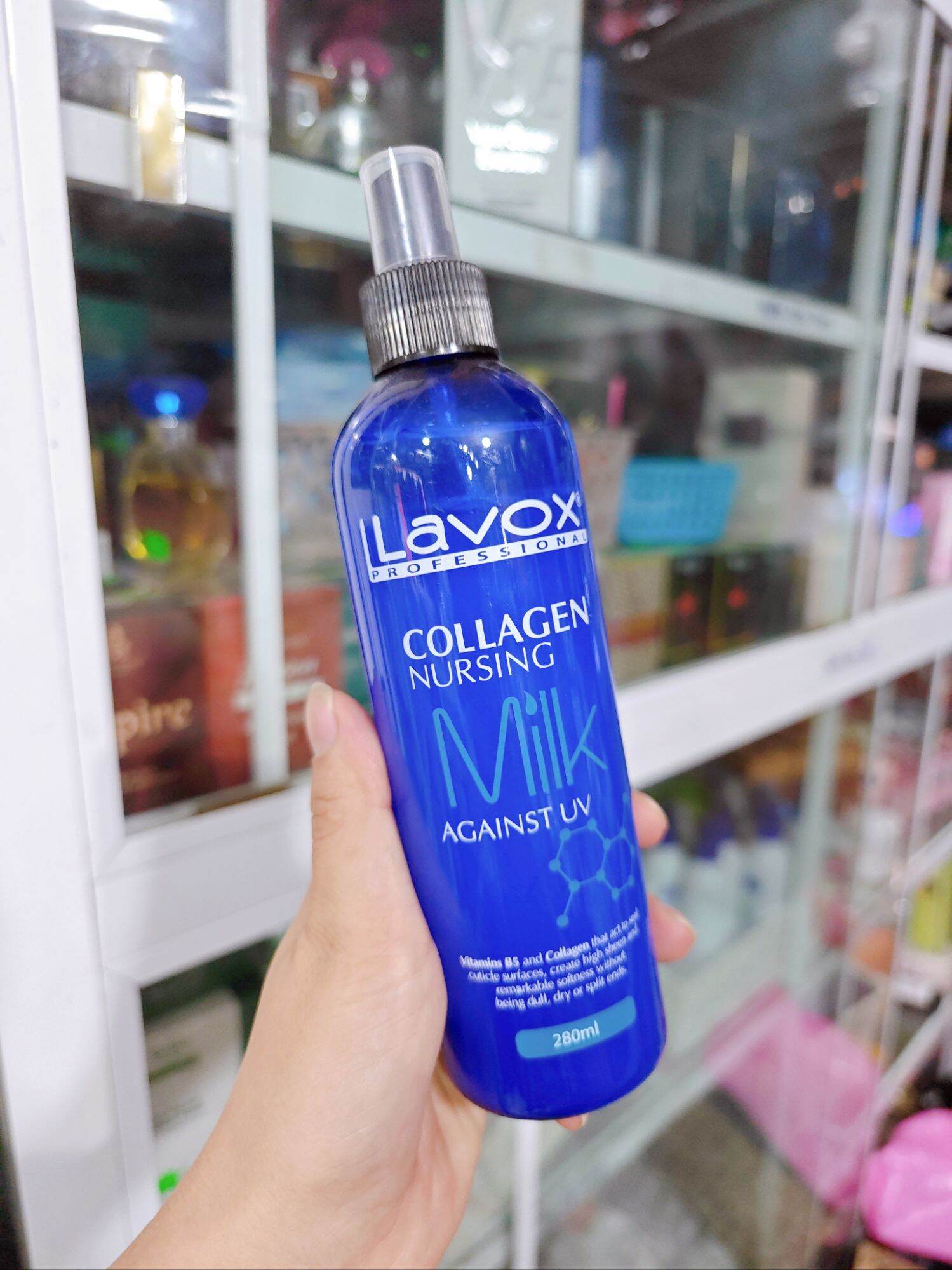 Xịt dưỡng tóc 2 lớp collagen siêu bảo vệ tóc lavox 280ml