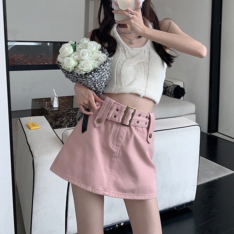 CHÂN VÁY PHỐI NỊT CỰC XINH PK0