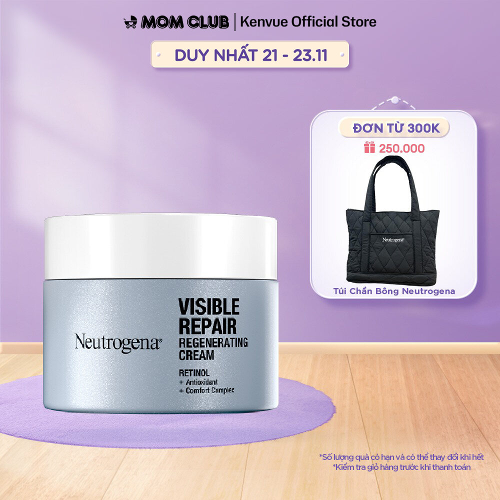 Kem dưỡng Retinol Chống Lão Hóa Giảm Nhăn Neutrogena Visible Repair Regenerating Cream (50g)