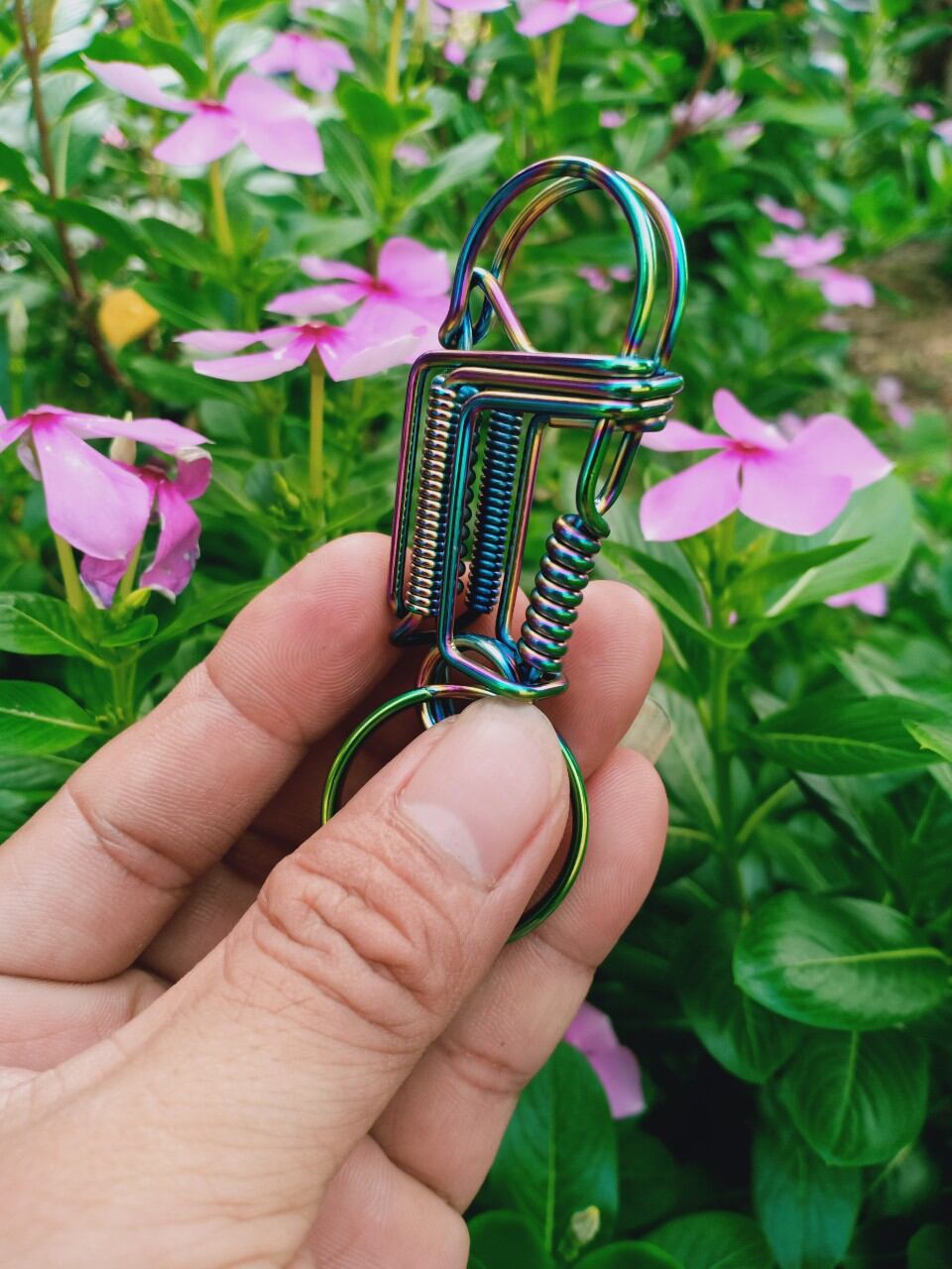 móc khóa inox mạ titan
