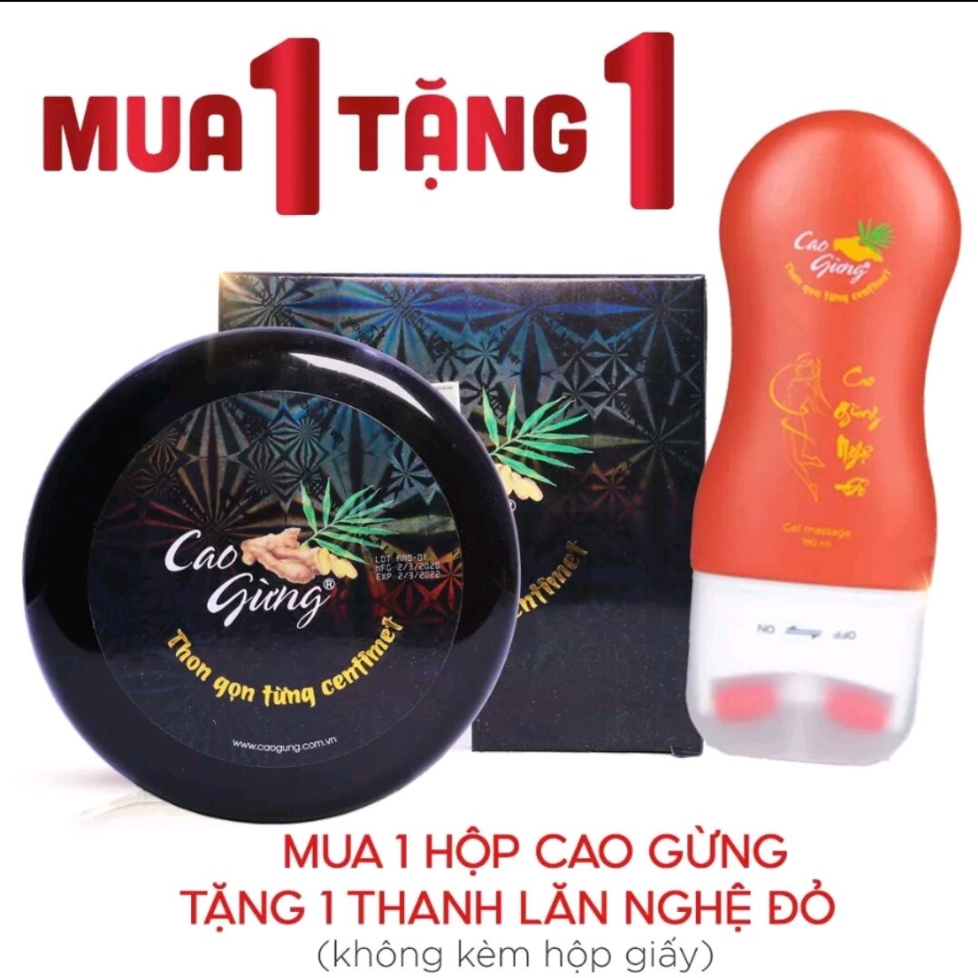 [Chính Hãng]Cao Gừng Tan Mỡ + Thanh Lăn Cao Nghệ Đỏ - Thiên Nhiên Việt