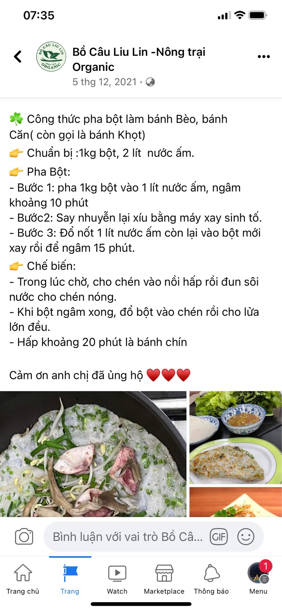 Bột Bánh Xèo Bình Định pha sẵn