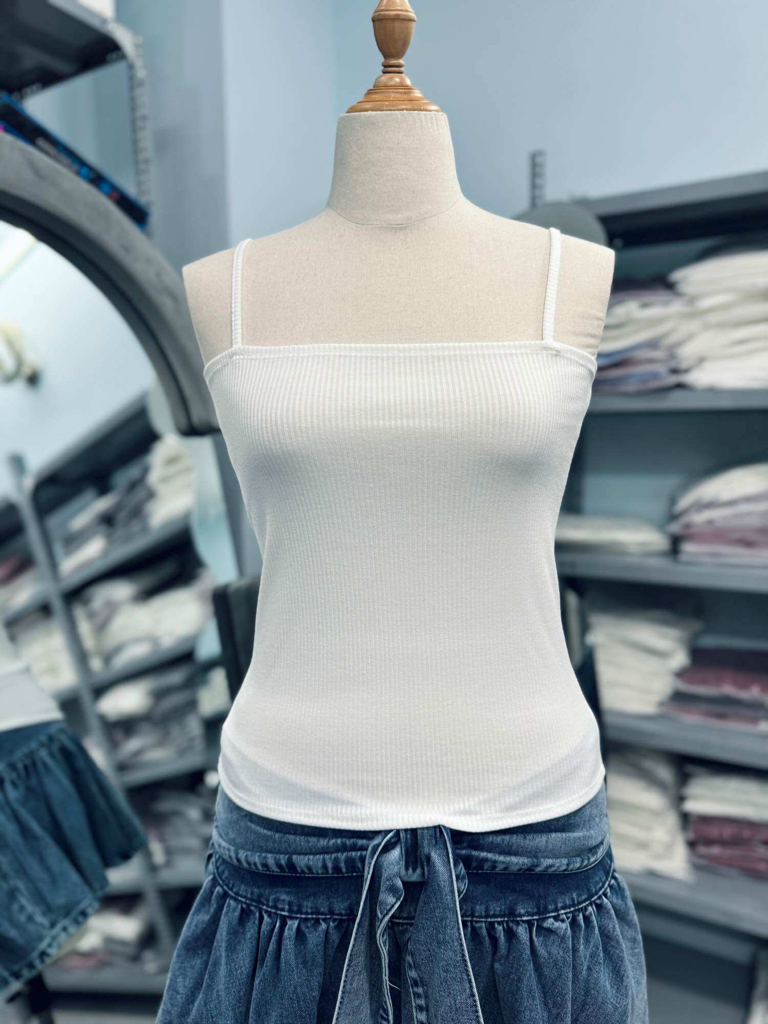 [ SIZE LỚN BIGSIZE 55Kg-100Kg ] ÁO 2 DÂY VIỀN thun tăm co giãn