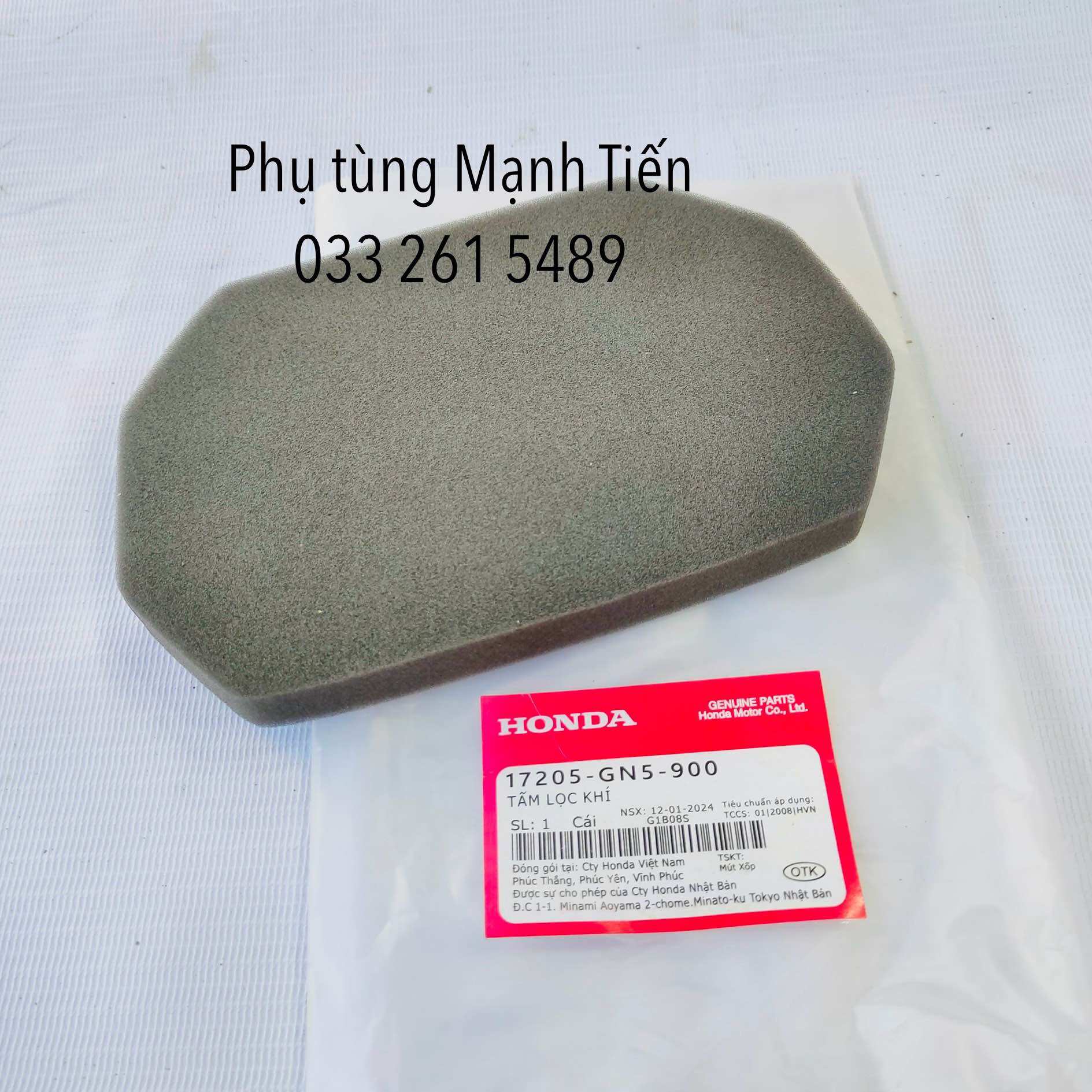 Tấm lọc gió wave anpha Honda Việt Nam  (F2.4)