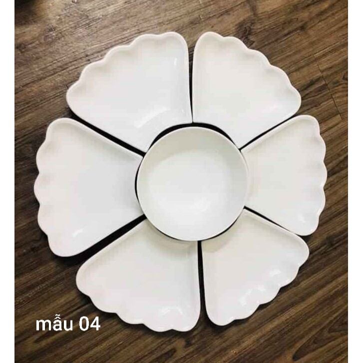 Bộ bát đĩa Hoa Mặt trời sứ Minh Châu