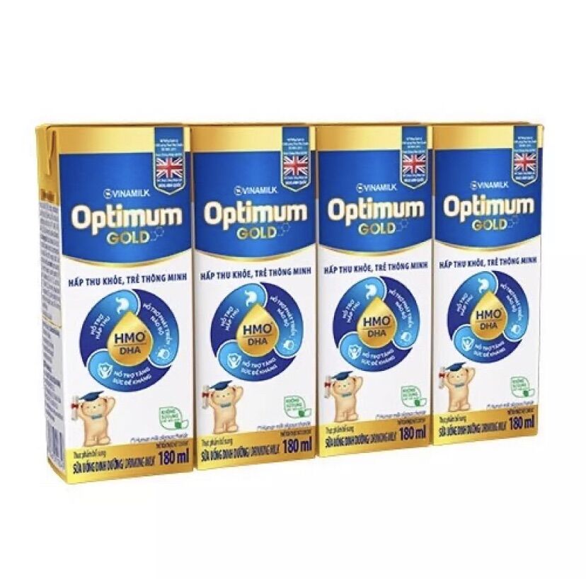 [HCM]Combo 4 hộp sữa Optimum Gold 180ml