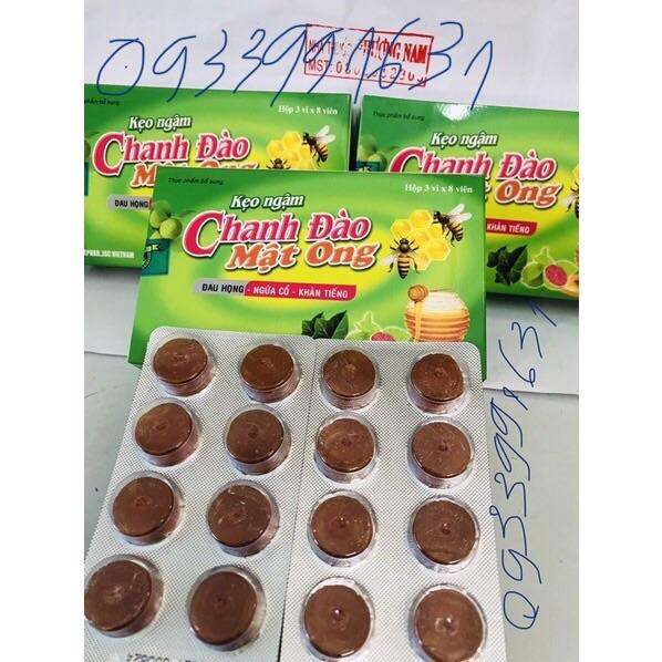 Kẹo chanh đào mật ong-Hộp 24viên