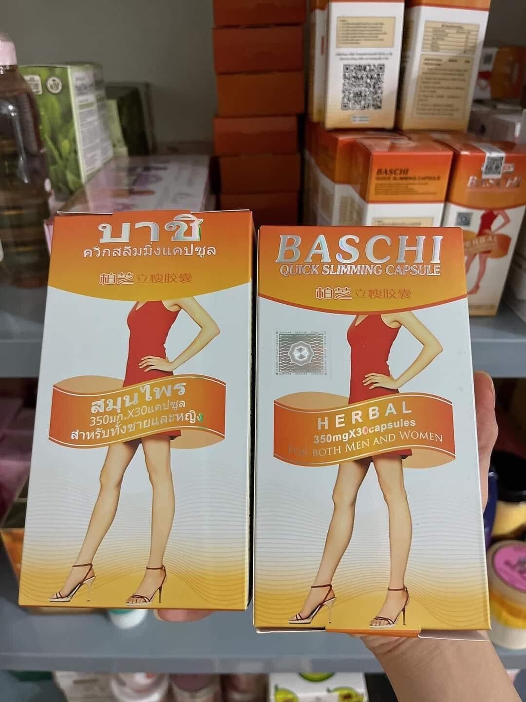 Giảm cân Baschi cam dạng hộp hàng chính hãng Thái Lan