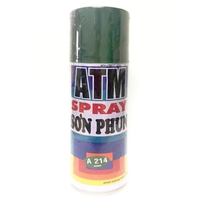 Sơn phun Sơn xịt ATM màu xanh táo A217