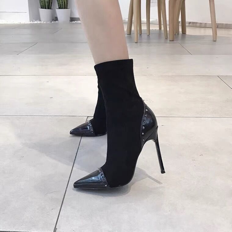 Bốt đinh cao cổ, bốt cao gót, bốt cao hàn quốc