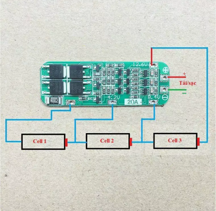 Mạch sạc bảo vệ pin 3s