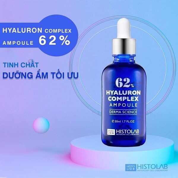 Tinh chất căng bóng da, phục hồi histolab hyaluron complex ampoule 62% 50ml