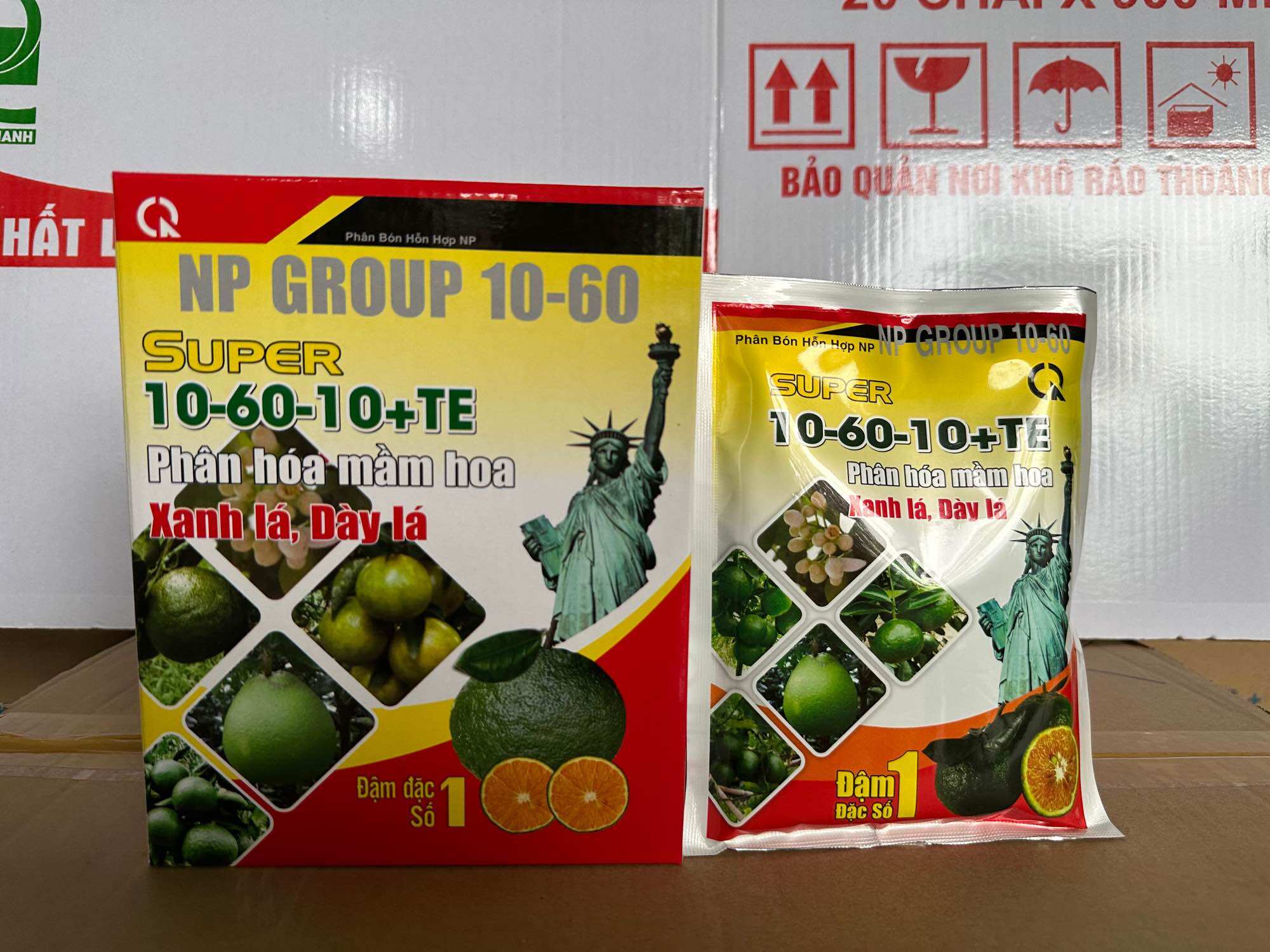 Phân bón lá NPK 10-60-10+TE hộp 1kg chuyên phân hoá mầm hoa xanh lá dày lá khích thích ra hoa tạo mầm hoa ra hoa đồng loạt