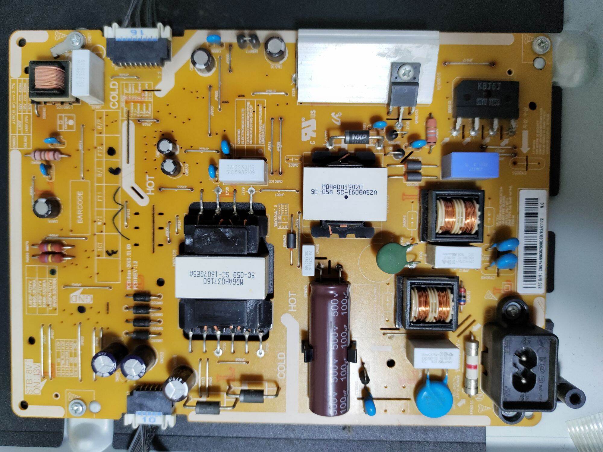 Bo mạch, loa, cáp tivi Samsung UA43J5100