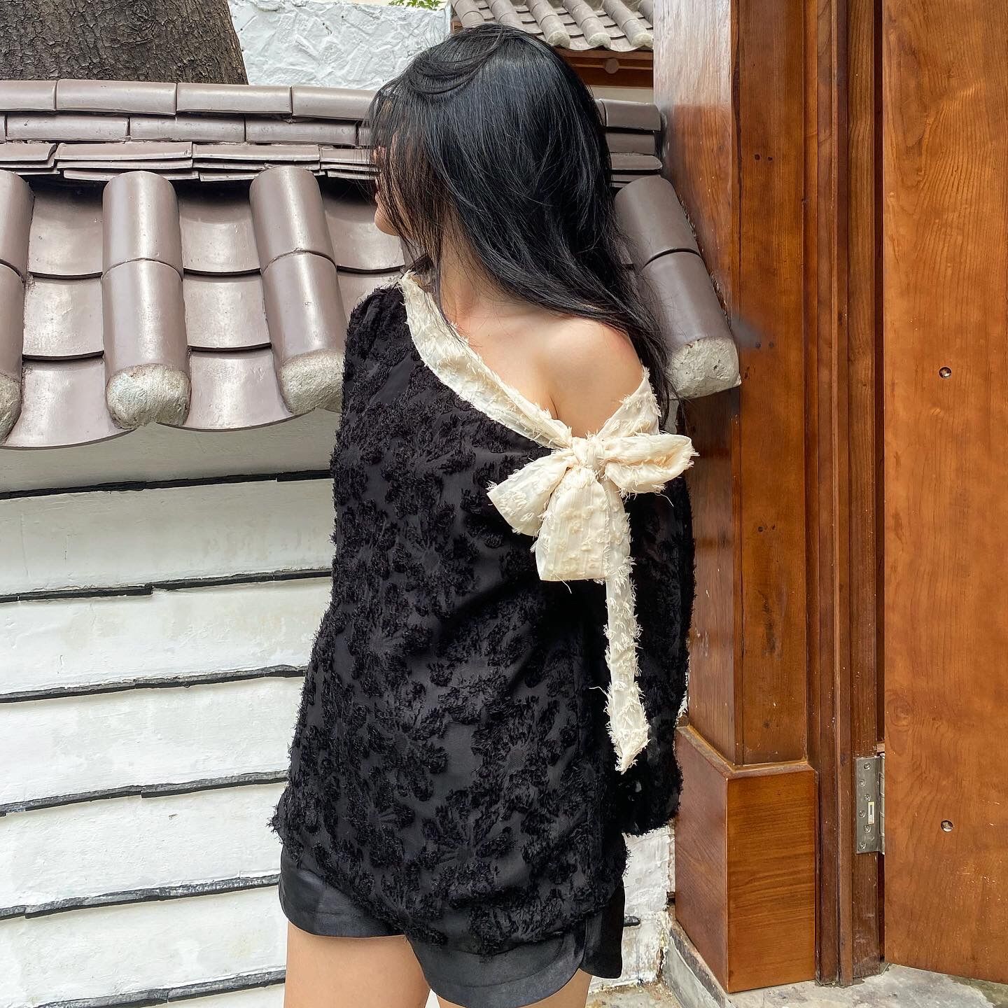Áo kiểu nơ na top