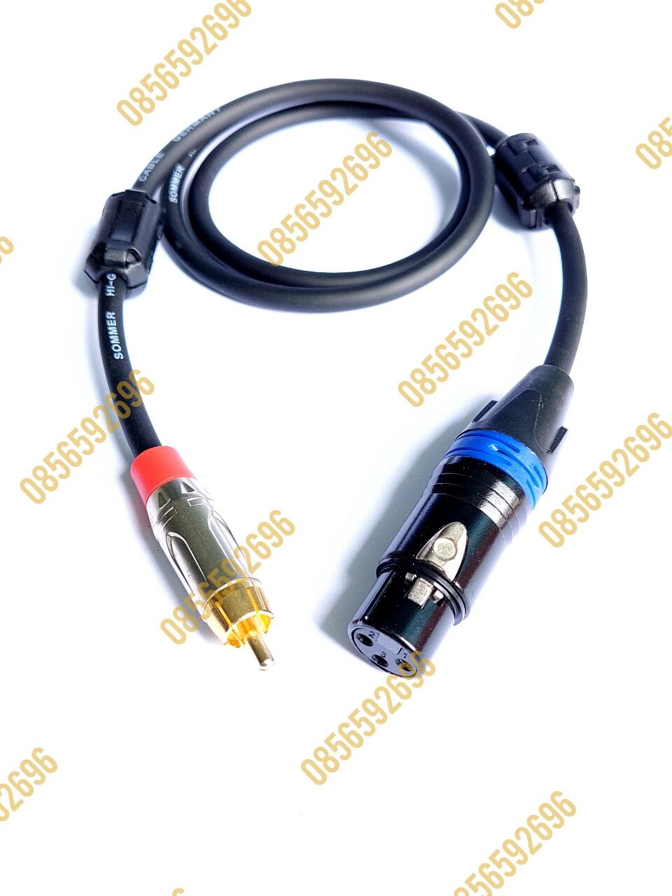 Dây tín hiệu jack canon âm-jack bông sen av, dài 80cm