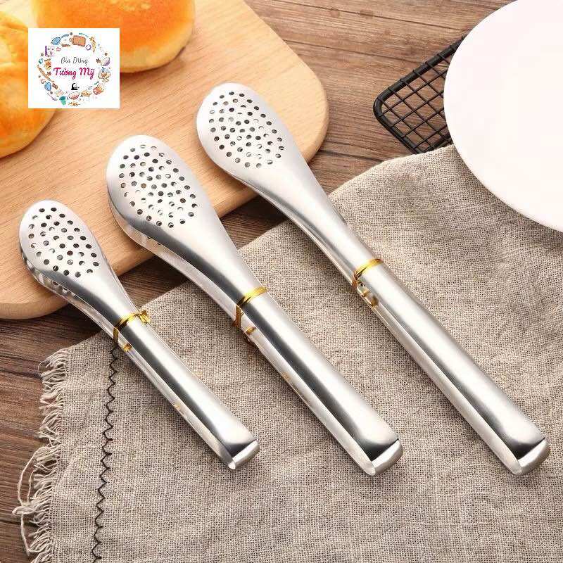 Kẹp Lổ inox gắp thịt nướng, Gắp Thực Phẩm
