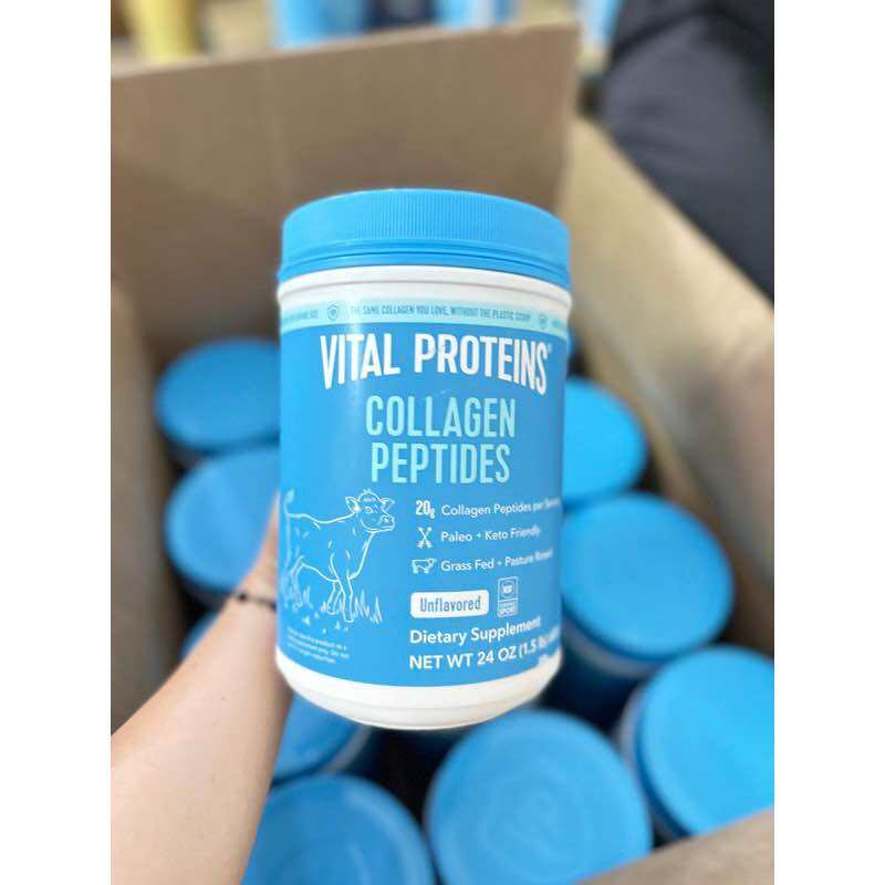 Bột pha uống Vital Proteins Collagen Peptides 680g ( Không vị)