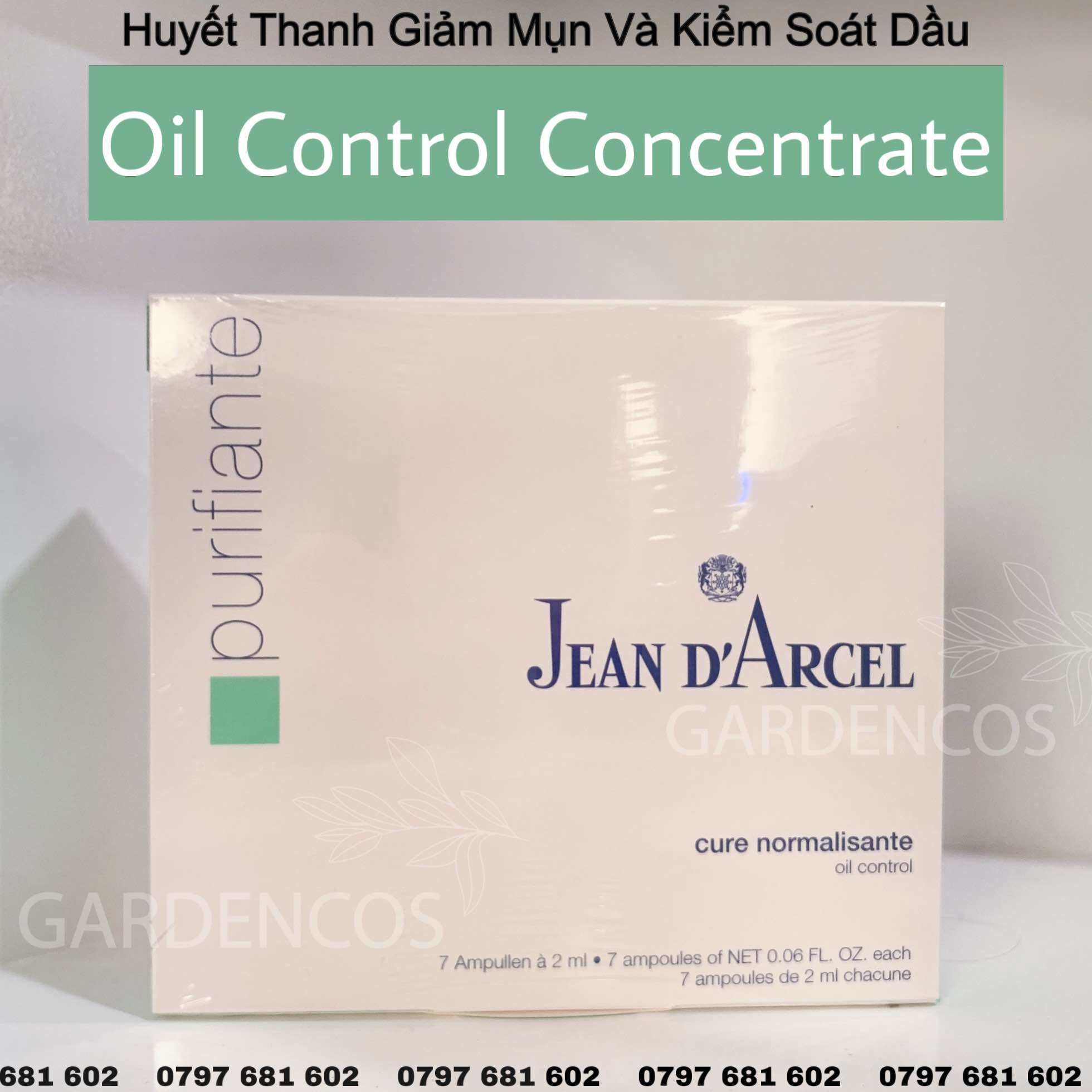 Huyết Thanh Giảm Mụn Jean D arcel Oil Control Concentrate - J42 - Gardencos