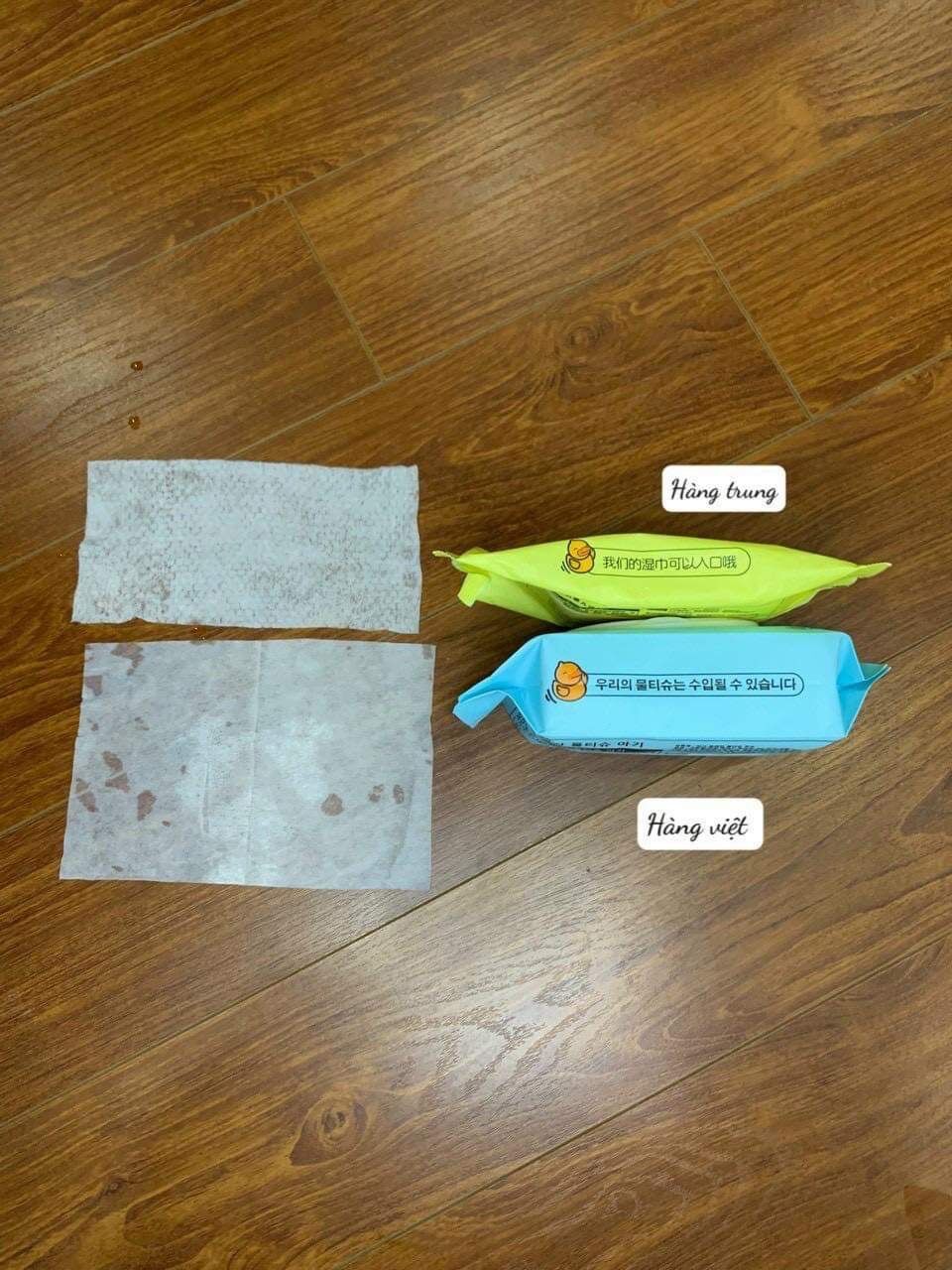 10 Gói Khăn Ướt Vịt Phú Đạt Không Mùi (Tặng Thùng) Được Chọn Màu